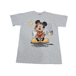 Vintage 90's Walt Disney World Mickie Mouse "Mornings Make Me Smile"